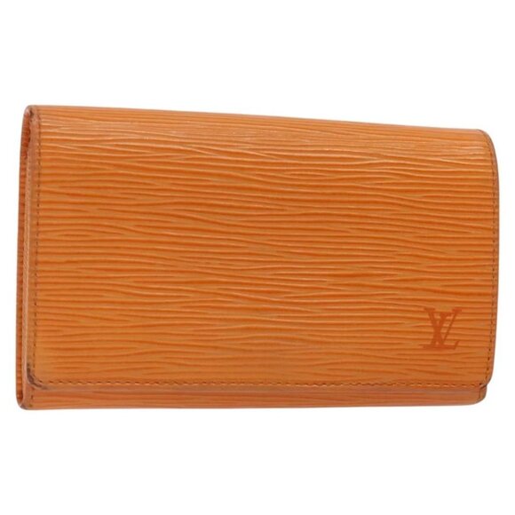 LOUIS VUITTON Epi Porte Monnaie Billets Tresor Mandarin M6350H LV Auth 123533 - Picture 1 of 15